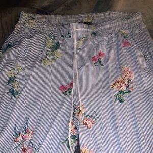 Floral summer pants